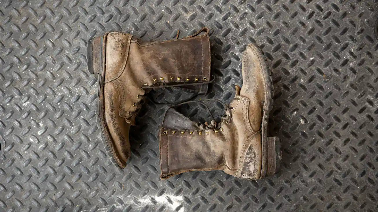 jk boots fire boot image on metal floor