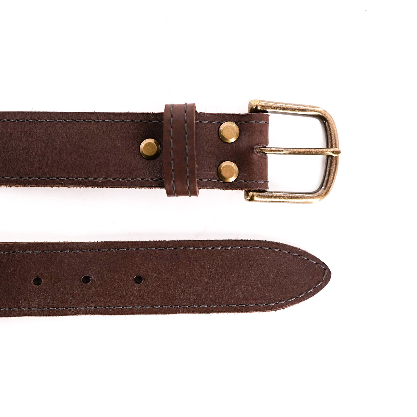 Smooth Brown Leather Belt