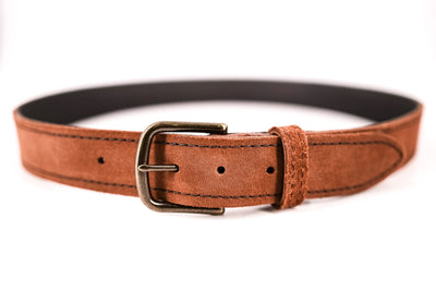 Rough Redwood Leather Belt