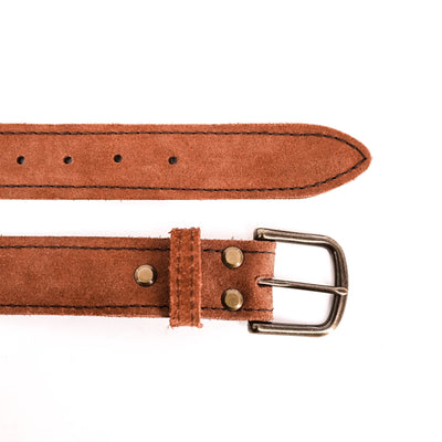 Rough Redwood Leather Belt