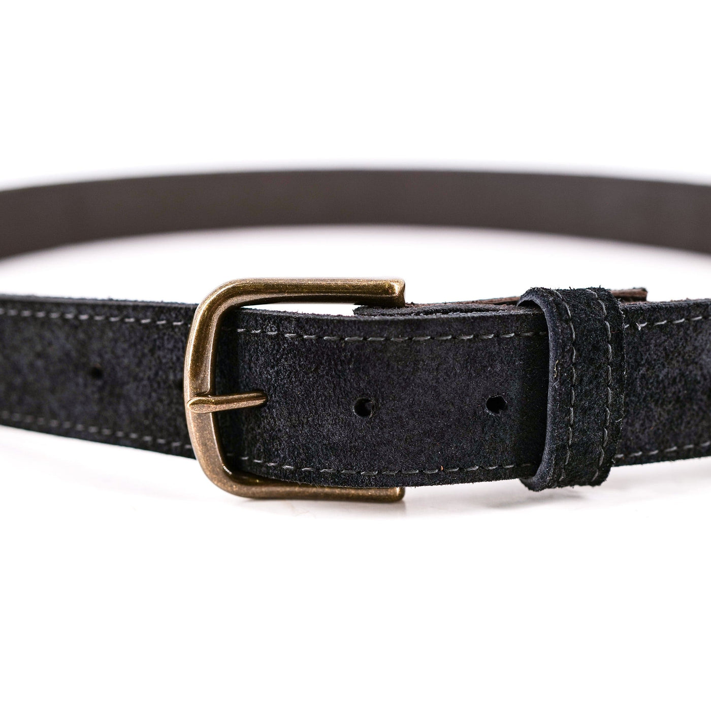 Rough Black Leather Belt
